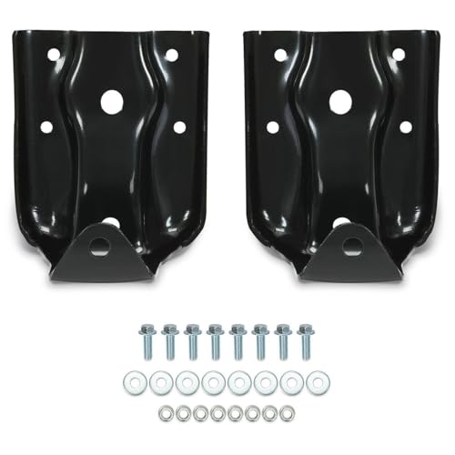 Ecueze Kit de suporte de manilha de mola traseira, 2 peças, ferragens de montagem de parafusos 72203