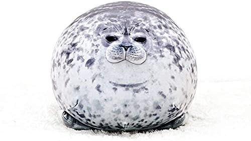 RUNYA Blob Seal Pillow Cute Chubby Seal Plush Toy Stuffed Animals