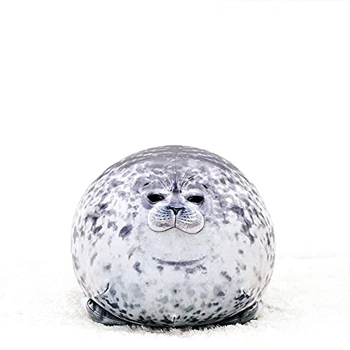 Etaoline Chubby Blob Seal Pillow Cute Seal Plush Toy Cotton Stuffed Animals (Small) #TOP2