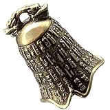 OSALADI Colgante de Campana Dorada de Latón Retro Ligera y Decorativa para Manualidades y Llavero Estilo Antiguo y Creatividad Individual