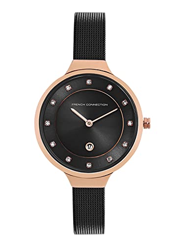 French Connection Spring-Summer 2021 Analog Black Dial Women's Watch-FCP23BM