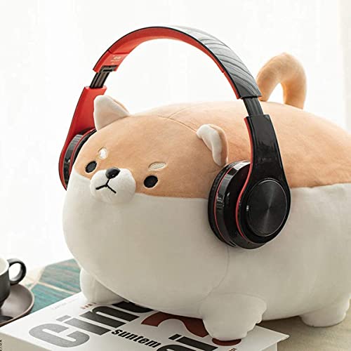Image of Skin Friendly Ultra Soft Cute Toy Stuffed Shiba Inu Dog Toy for Girlfriend, Baby Boy Girl, Toddlers, Kids Childrens, Gift - (Peach and White), (12 Inch)