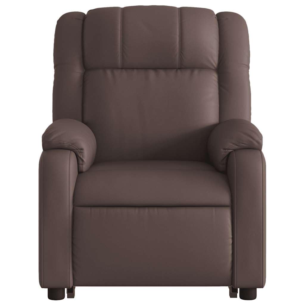Sillón elevador eléctrico reclinable con masaje de 6 puntos, función elevación y vibración, respaldo ajustable hasta 135°, estructura estable de madera y metal,