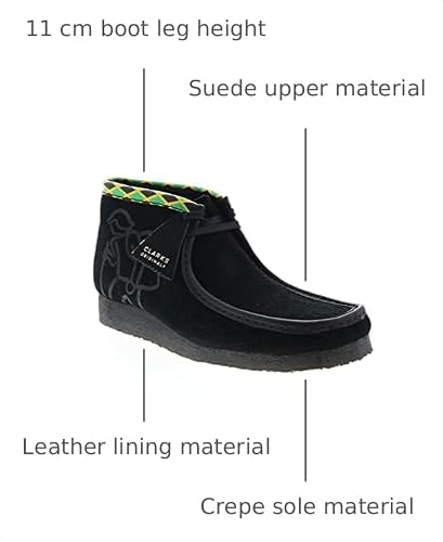 Clarks Clarks Mens Jamaica Bee Black Chukkas Boots Boots 8