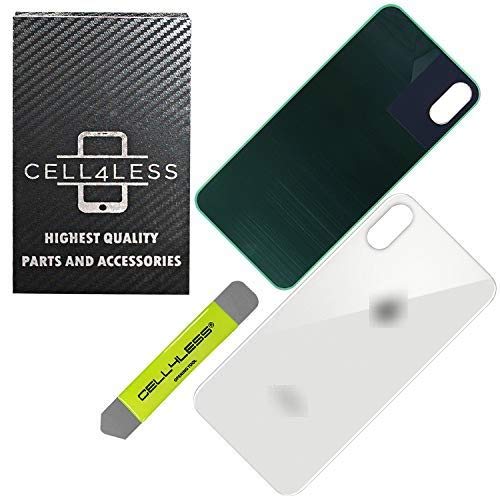 CELL4LESS Back Glass Replacement Compatible with and for The iPhone Xs MAX (Silver)