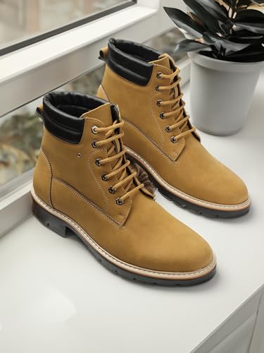 Image of Carlton London Men's Premium Lace-Up Combat Boots