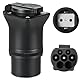GUWIEYG Typ 2 auf Schuko Adapter [16A|3,5kw], Typ 2 Stecker auf Schuko Steckdose Adapter, Typ 2 EV Ladegerät/Ladestationen für E-Bikes, E-Scooter und Motorräder