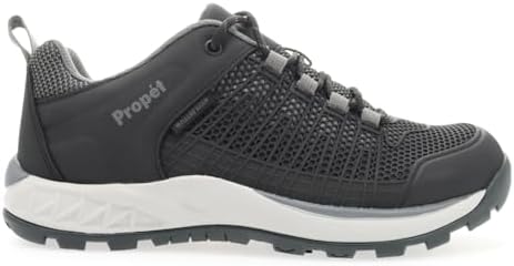 Propét Mens Vestrio Hiking Shoe, Black/Grey, 14 X-Wide US | Image 2