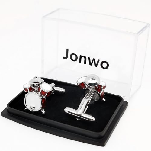 Gemelos de batería para camisa de hombre en acero inoxidable miniatura 6