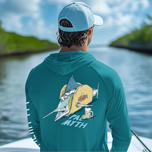Image of Palmyth Fishing Shirts for Men Long Sleeve UPF 50+ Sun Protection Hoodie