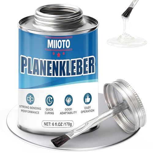 Miioto 170g Pegamento Pvc, Pegamento Resistente al Agua, Pegamento Neopreno, Apto para Lonas de Camión, Lonas Impermeables de Pvc, Adhesivo Impermeable, Curado Rápido