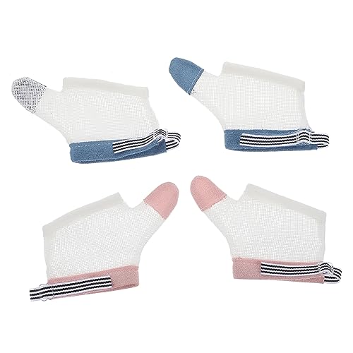 BESPORTBLE 2 Pairs of Adjustable Baby Anti-Sucking Gloves for Infants Soft Thumb Protector Mittens Finger Sucking Stopper for Toddlers Lightweight Fabric Suitable for Children