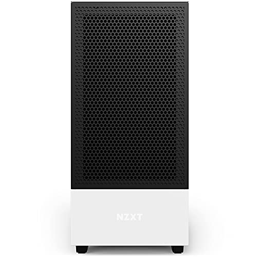 Image of NZXT H510 Flow Matte White - Compact ATX PC Gaming Case - Tempered Glass - Enhanced Cable Management - Water-Cooling Ready