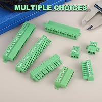 QUARKZMAN PCB-Klemmleiste 3.5mm 5-Polig Klemmenblöcke 300V 8A 4 Satz – Ansicht 5