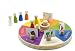 Calendario Waldorf Montessori Semanal Perpetuo en Madera,Juguete Educativo para Niños + 3 años Castellano, Producto Artesano Hecho en España