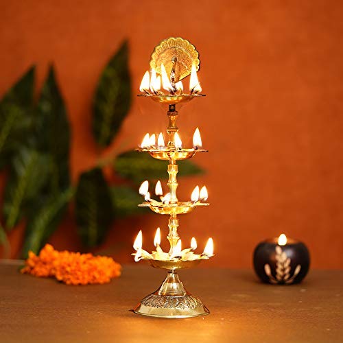phareLamp Brass Panch Mahal Diya