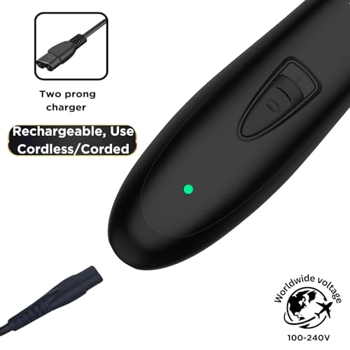 Image of Supreme Trimmer T Shaper - Quiet Cordless Beard & Hair Trimmer for Men | 120 Min Runtime, Low Noise, Zero-Gap DLC Blade | Ideal for Sensitive Skin, Kids & Elderly | ST5190