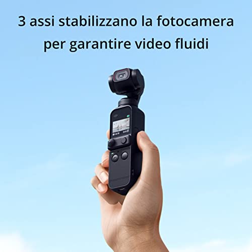 Pocket 2 Creator Combo - Fotocamera Stabilizzata 3 Assi, Vlog, Video Ultra HD, Foto ad Alta Risoluzione da 64 MP, 1/1.7” CMOS, HDR, Riduzione del Rumore, Timelapse, Slow Motion, Zoom 8x - Gadget - Immagine 1
