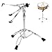 PODSJD Djembe Drum Stand Adjustable Height Double Layer Iron Silver - Durable Snare Drum Rack for Percussion Instrument Storage and Transport