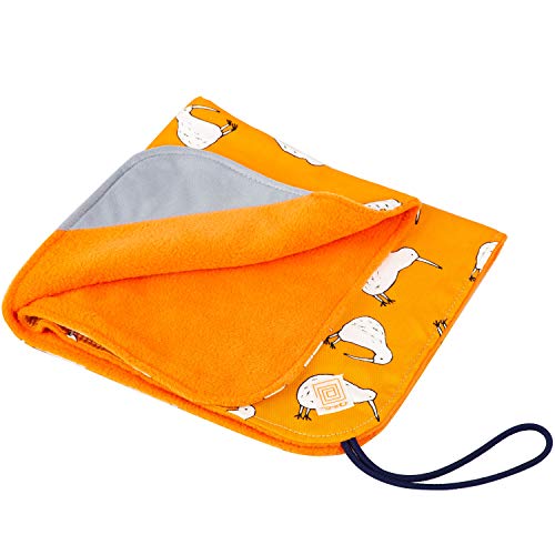 Kenko カメラアクセサリ も~っと 包 ラップクッション Mサイズ キウイバード柄 オレンジ 厚手タイプ 460×460mm 日本製 890578