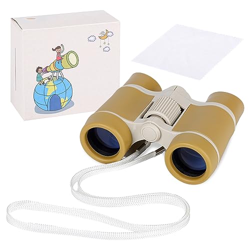 Prismaticos Niños, Prismaticos Infantiles, Binoculares Pequeños, Binoculares HD, Juguetes Al Aire Libre Regalos para Niños de 3-12 Años, Observación de Aves Excursiones Aprendizaje Senderismo (Marrón)