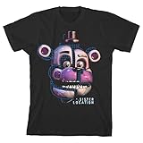 Five Nights at Freddy's Sister Location Funtime Freddy Boy's Black T-Shirt-Medium
