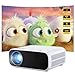 WiFi/WLAN günstig Kaufen-Wielio Beamer, Full HD 1080P Heimkino Beamer, Bluetooth und WiFi aktiviert, Eingebauter Sound, Kompatibel mit iOS/Android/Laptop/HDMI/USB/X-Box（schwarz）