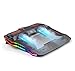 Popular Gaming Laptop Cooler. LED RGB. Regulowany regulowany stojak na chłodzenie wentylator wbudowany wbudowany Twin Turbo 3000 RPM. Pasuje do 13 15,6 calowego laptopa durable (Color : Black)