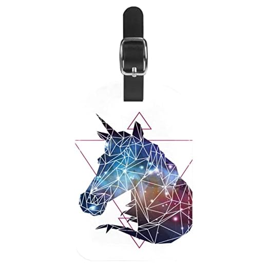Horóscopo Animal Caballo Etiquetas para Equipaje Niños Etiquetas Grandes De Cuero Etiquetas Iniciales Conjunto De Etiquetas para Maletas 11.4x7.1cm