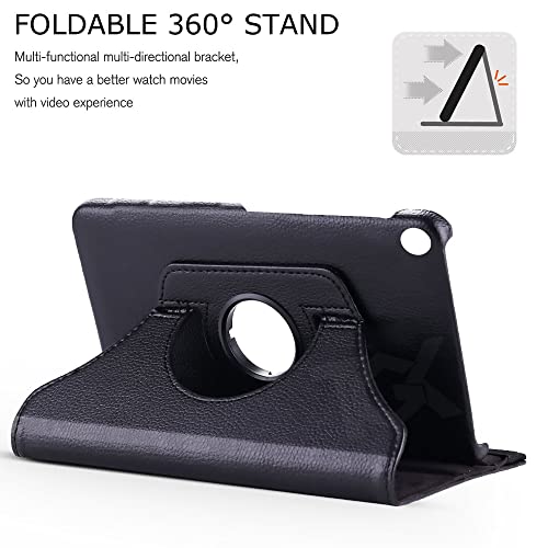 Image of TGK 360 Degree Rotate Leather Stand Case Cover for realme Pad 10.4 inch (Black)