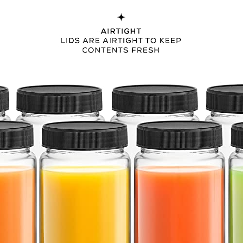 Joyjolt JG10307 Glass Juice Bottles, 16 Oz Glass Bottles With Caps. Set Of 8 Juice Containers With Lids For Fridge, And Labels For Juice Jars. Glasses thumb #4