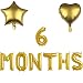 6 Months Balloons, 1/2 Year Banner, 6 Months Pregnant/One Half Year Birthday Baby Shower Party Supplies Decorations