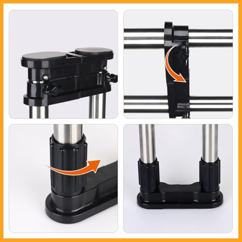 HeshiJ 家具転倒防止伸縮棒 転倒防止用 つっぱりポール 取り付け高さ40~60cm の商品画像 3