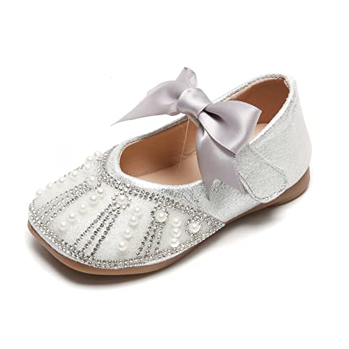 EnJoCho Girls Sandals,Toddler Kids Baby Girls Dress Shoes Wedding Flower Girls Glitter Princess Shoes Flats Children3