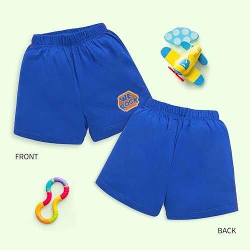 Image of LuvLap Baby Boys & Girls Regular Fit 100% Cotton Shorts Pack of 6