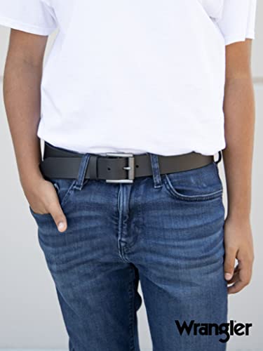 Wrangler Men’s Leather Mountain Casual Every Day Belt For Jeans, Khakis Black 44 #TOP3