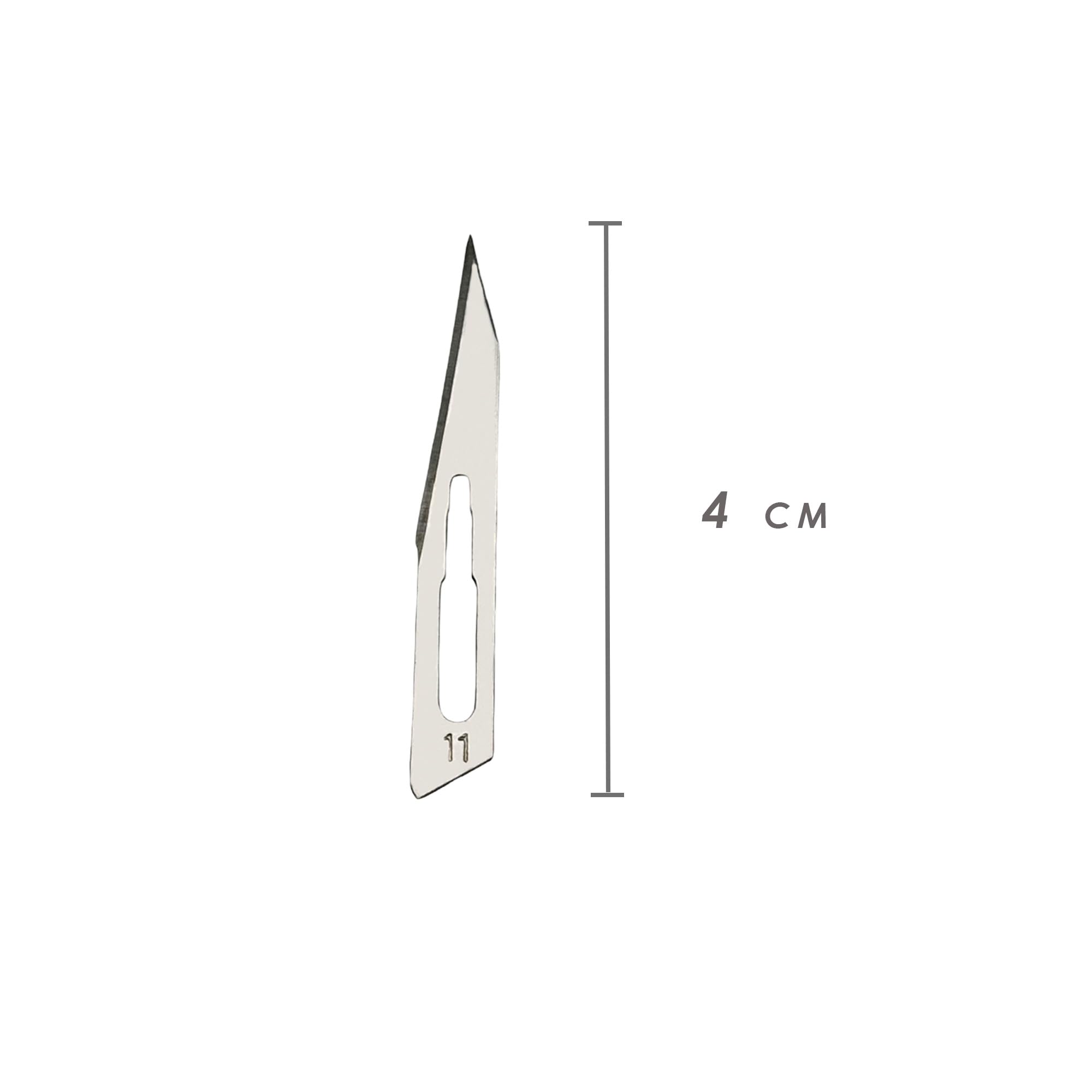 100 Stück sterile Skalpellklingen Nr. 11 für Skalpellhalter Nr. 3 – Extrem scharf, einzeln verpackt