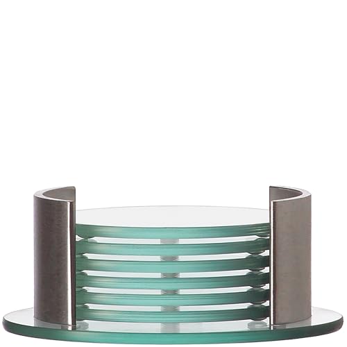 LEONARDO HOME 058291 - Set 7tlg. Untersetzer Spirit rund mit Ständer