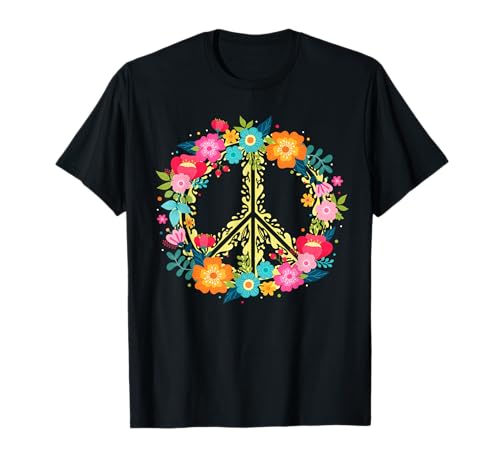 Peace Love Hippie Design - 60s 70s Retro T-Shirt