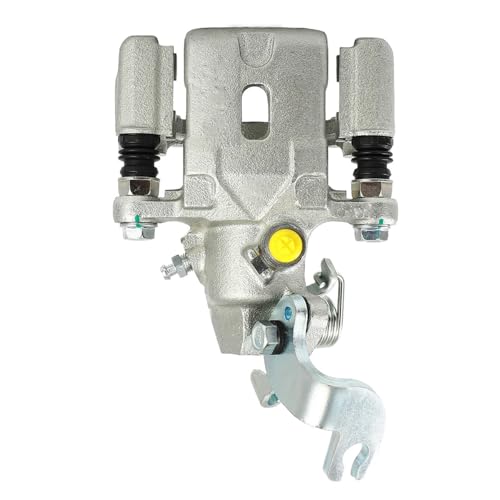 Image of Detroit Axle - Rear Left Brake Caliper for Hyundai Elantra Tiburon Kia Spectra Spectra5, Driver Side Disc Brake Caliper with Bracket Replacement