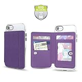 Cell Phone Wallet for Back of Phone, Stick On Wallet Credit Card ID Holder with RFID Protection Comp
