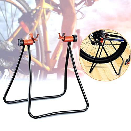 Soporte de reparación de bicicletas plegable de aluminio ajustable para suelo 3
