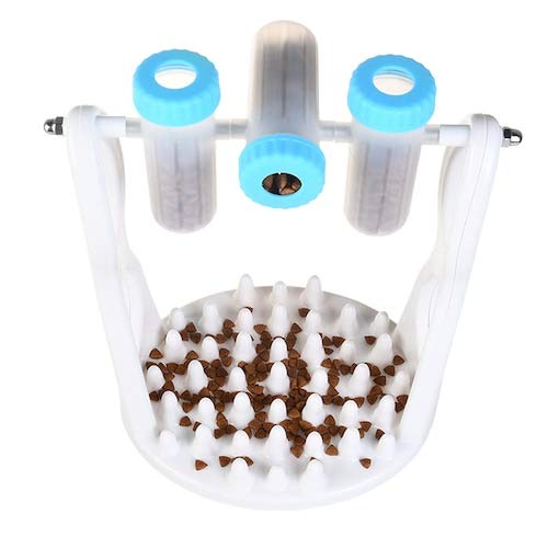 Interactivo Perro Comida Rompecabezas Juguete Tratar Dispensando Perros Lento Alimentadores Dieta Saludables Recargables Truco Iq Alimentación Juego Juguete - Azul XL China