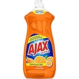 Ajax Triple Action Dish Liquid - Orange, 28 Fluid Ounces