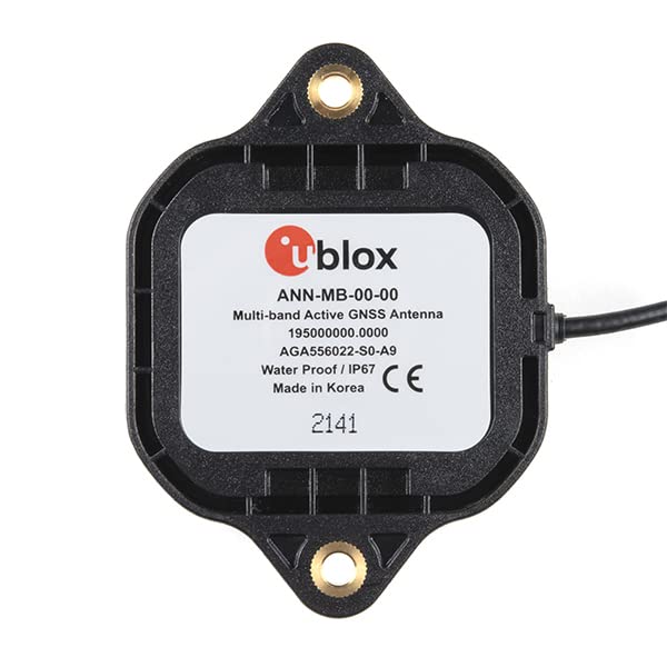 sparkfun gnss rtk accessory kit includes 1x gnss magnetic mount antenna 1x antenna ground plate 1x reversible usb a to usb c cable 0 8 meter cable l