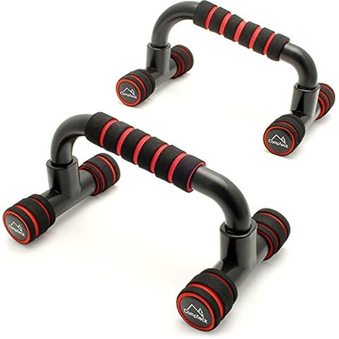 CampTeck U6664 Push Up Bars Stand with Foam Grip Handle for Chest Press, Home Gym Fitness Exercise, Strength Training - 1 Pair Cover