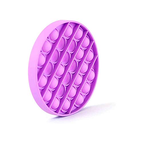 Push pop Bubble Fidget Toy, Stress Relief and Anti-Anxiety Tools for Kids and Adults, Sensory Irritability Toy for Autism with Special Needs to Relieve Stress. (Purple)