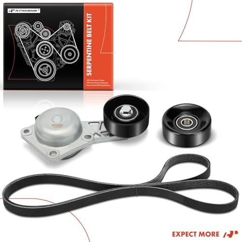A-Premium Engine Serpentine Drive Belt Kit Compatible with Ford & Starcraft Bus Cars - E-150, E-250, E-350 Super Duty, E-450 Super Duty, F-250 Super Duty, F-350 Super Duty, F-450 Super Duty, Starlite by A-Premium - Image 8
