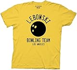 Ripple Junction Big Lebowski Bowling Team Adult T-Shirt Medium Yellow Haze