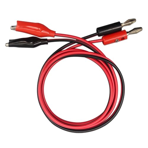 Image of Banana Plug to Alligator Clip Test Lead Wire Cable, 99CM Power Leads for Electrical Testing, Current Voltage Multimeter Test Line Laboratory Teaching Tools